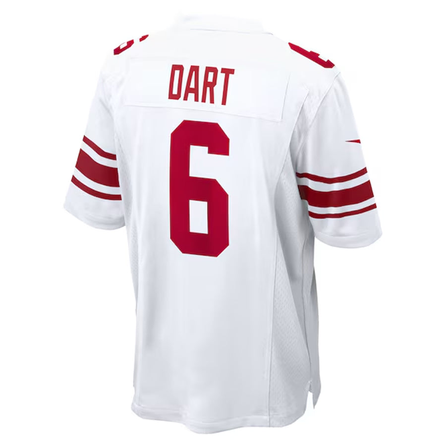 Choea NY.Giants #6 Jaxson Dart Player White Home Game Stitched Jerseys