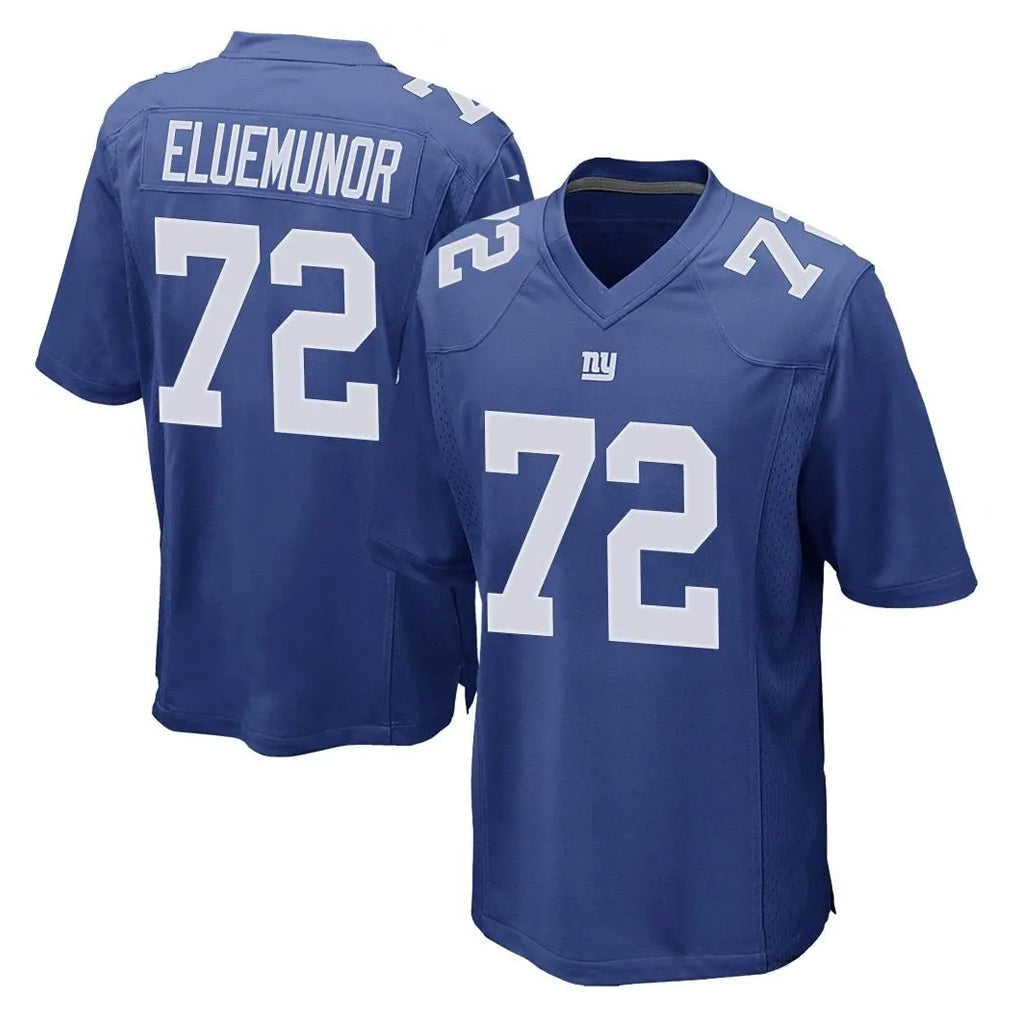 Choea NY.Giants #72 Jermaine Eluemunor Player Royal Home Game Stitched Jerseys