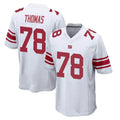 Choea NY.Giants #78 Andrew Thomas Player White Home Game Stitched Jerseys