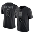 Choea NY.Giants #8 Jevon Holland Player Black Limited Reflective Home Game Stitched Jerseys
