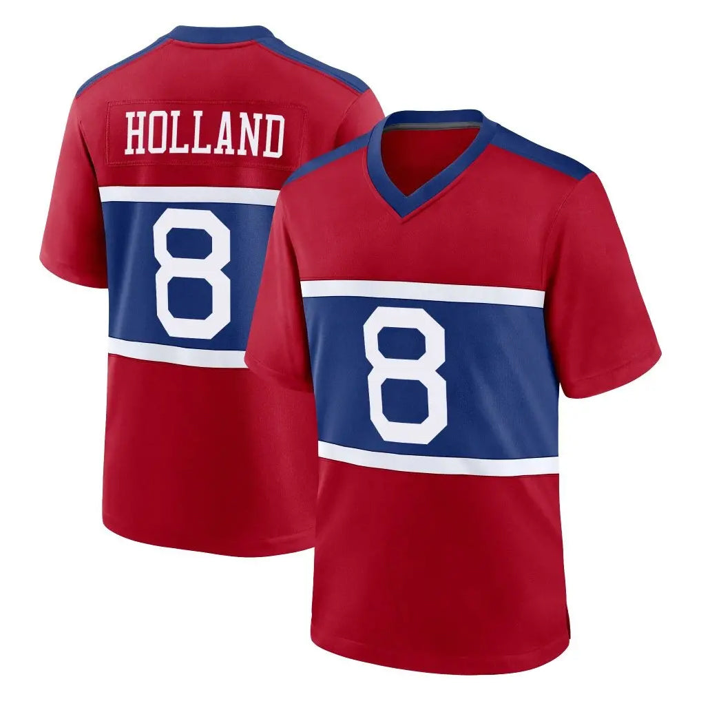 Choea NY.Giants #8 Jevon Holland Player Red Century Home Game Stitched Jerseys