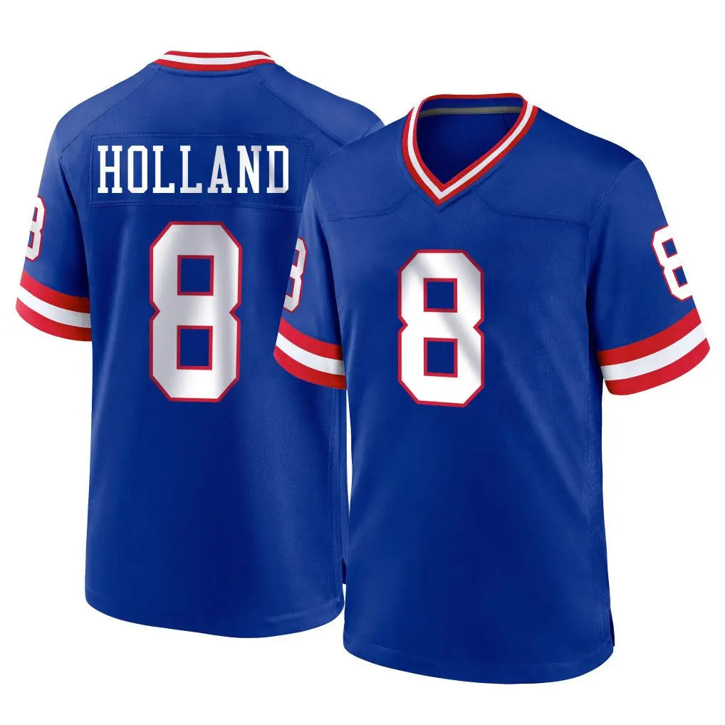 Choea NY.Giants #8 Jevon Holland Player Royal Classic Home Game Stitched Jerseys