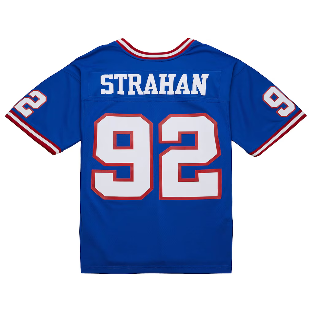 Choea NY.Giants #92 Michael Strahan Mitchell & Ness Royal 1993 Legacy Replica Jersey