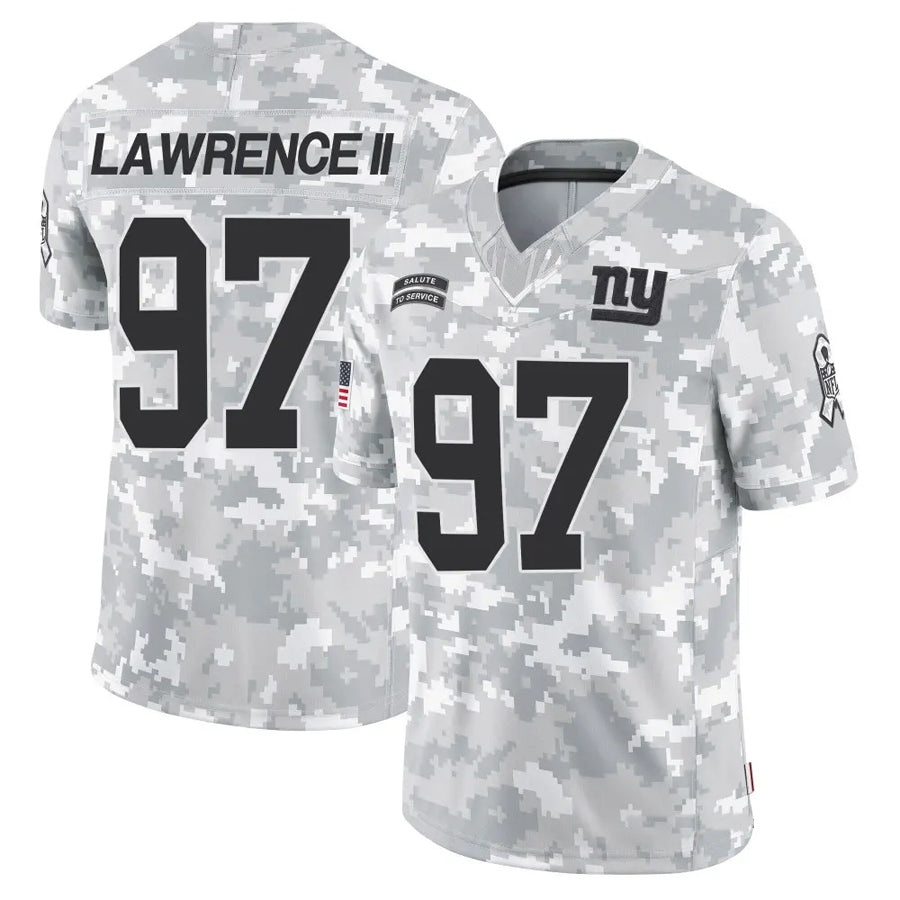 Choea NY.Giants #97 Dexter Lawrence II Player Arctic Camo Salute to Service Limited Stitched Jerseys