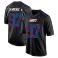 Choea NY.Giants #97 Dexter Lawrence II Player Black Carbon Fashion Stitched Jerseys