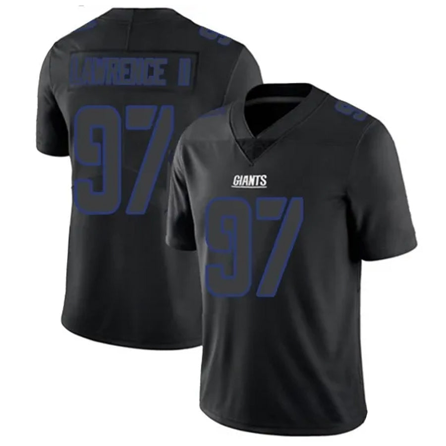 Choea NY.Giants #97 Dexter Lawrence II Player Limited Black Impact Stitched Jerseys