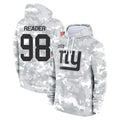 Choea NY.Giants #98 DJ Reader Player Arctic Camo Salute to Service Pullover Hoodies Limited Game Stitched Jerseys