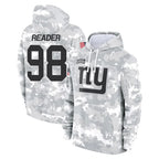 Choea NY.Giants #98 DJ Reader Player Arctic Camo Salute to Service Pullover Hoodies Limited Game Stitched Jerseys