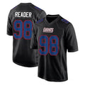 Choea NY.Giants #98 DJ Reader Player Carbon Fashion Limited Home Game Stitched Jerseys