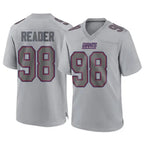 Choea NY.Giants #98 DJ Reader Player Gray Atmosphere Fashion Limited Game Stitched Jerseys