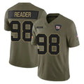 Choea NY.Giants #98 DJ Reader Player Olive 2025 Salute To Service Limited Stitched Jerseys
