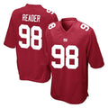 Choea NY.Giants #98 DJ Reader Player Red Home Game Stitched Jerseys