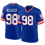Choea NY.Giants #98 DJ Reader Player Royal Classic Home Game Stitched Jerseys