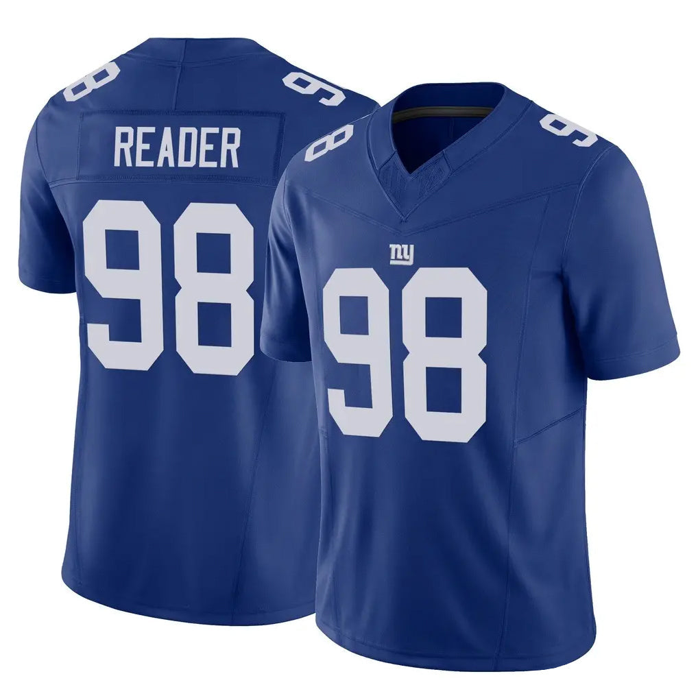 Choea NY.Giants #98 DJ Reader Player Royal Limited Vapor F.U.S.E. Home Game Stitched Jerseys