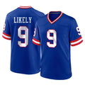 Choea NY.Giants #9 Lsaiah Likely Player Royal Classic Home Game Stitched Jerseys