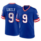 Choea NY.Giants #9 Lsaiah Likely Player Royal Classic Home Game Stitched Jerseys