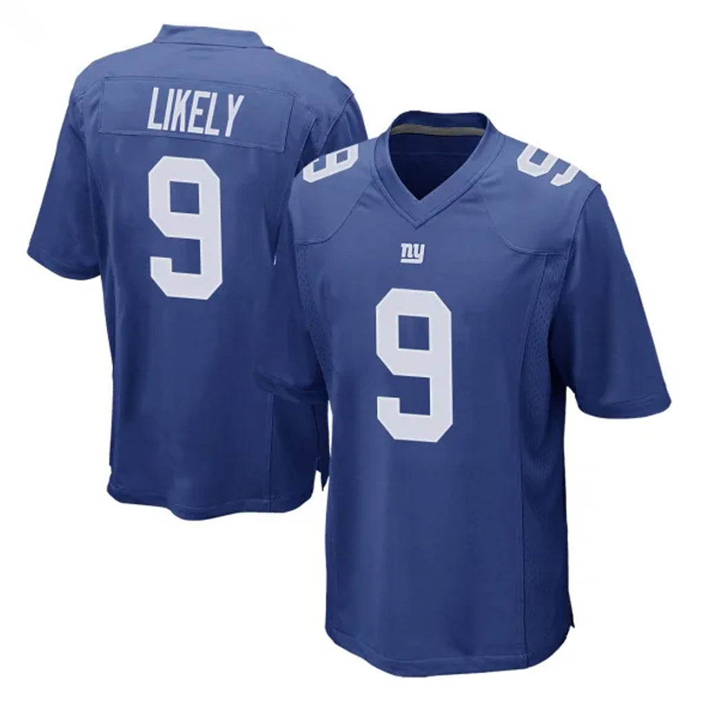 Choea NY.Giants #9 Lsaiah Likely Player Royal Home Game Stitched Jerseys
