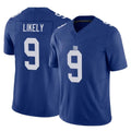 Choea NY.Giants #9 Lsaiah Likely Player Royal Limited Vapor F.U.S.E. Home Game Stitched Jerseys