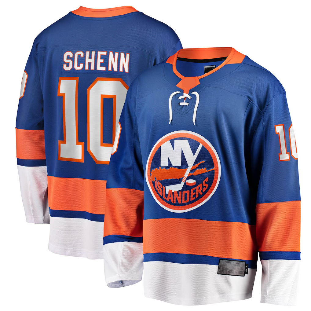 Choea NY.Islanders #10 Brayden Schenn Blue Home Breakaway Jerseys