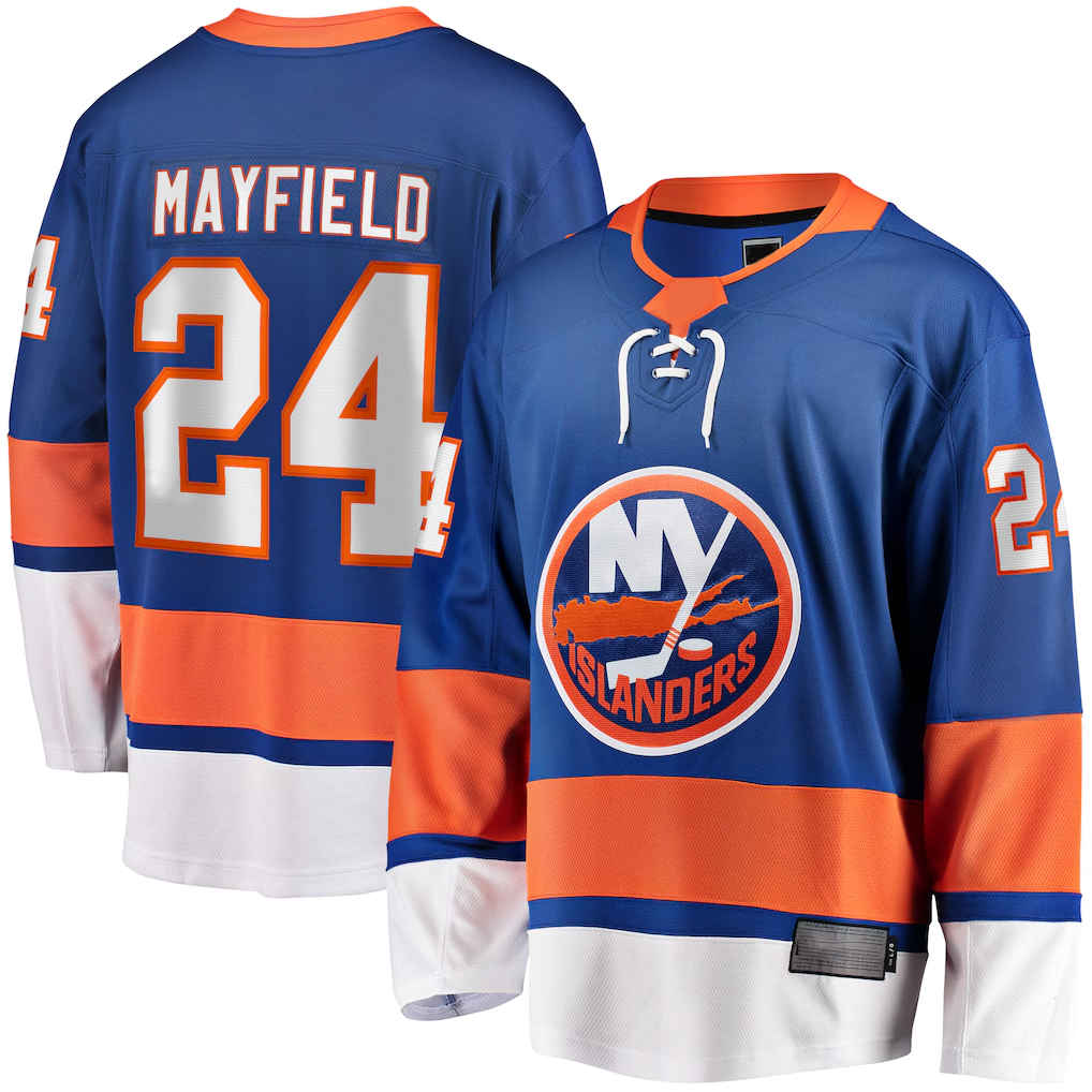 Choea NY.Islanders #24 Scott Mayfield Royal Breakaway Jerseys