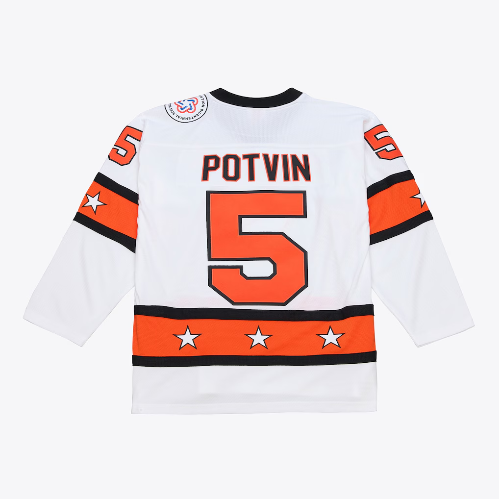 Choea NY.Islanders #5 Denis Potvin Mitchell & Ness White 1976 All-Star Game Power Play Jerseys