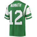 Choea NY.Jets 1968 #12 Joe Namath Mitchell & Ness Green Authentic Throwback Retired Player Stitched Puhic Jersey