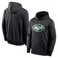 Choea NY.Jets Black LOGO Pullover Hoodies Limited Game Blank Player Stitched Jerseys
