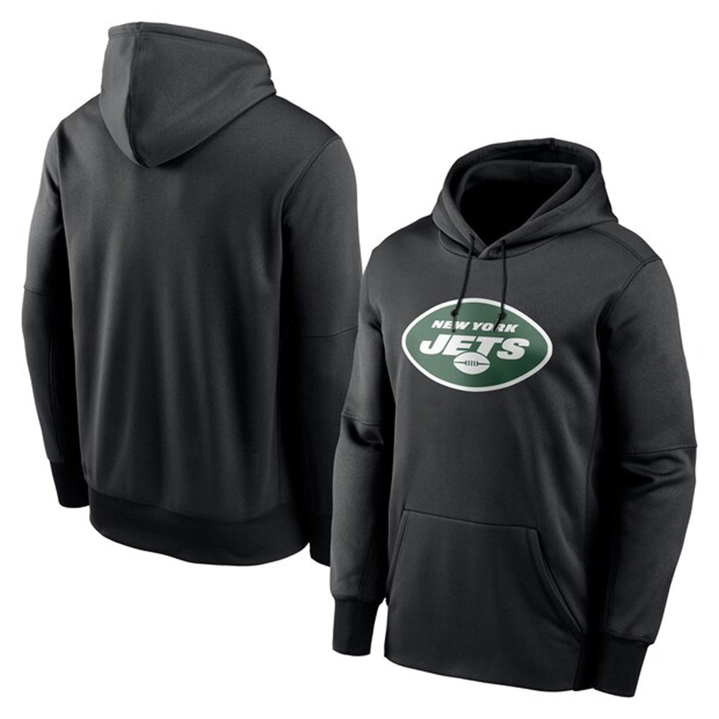 Choea NY.Jets Black LOGO Pullover Hoodies Limited Game Blank Player Stitched Jerseys