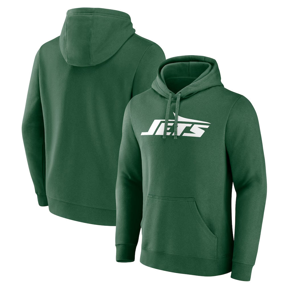 Choea NY.Jets Green LOGO Pullover Hoodies Limited Game Blank Player Stitched Jerseys