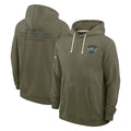 Choea NY.Jets Olive Salute to Service Pullover Hoodies Limited Blank Player Stitched Jerseys