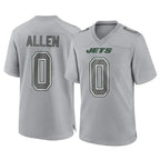 Choea NY.Jets #0 Braelon Allen Player Gray Limited Atmosphere Fashion Home Game Stitched Jerseys