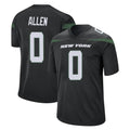 Choea NY.Jets #0 Braelon Allen Player Stealth Black Home Game Stitched Jerseys