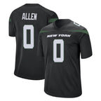 Choea NY.Jets #0 Braelon Allen Player Stealth Black Home Game Stitched Jerseys