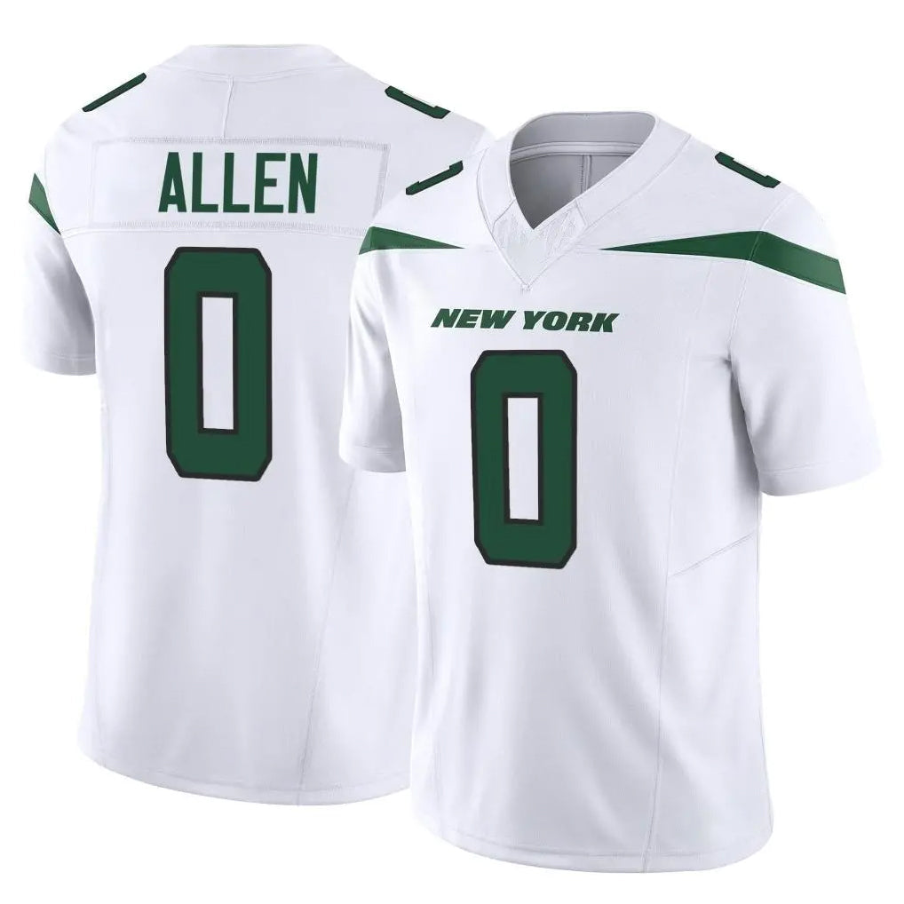 Choea NY.Jets #0 Braelon Allen Player White Limited Vapor F.U.S.E. Home Game Stitched Jerseys