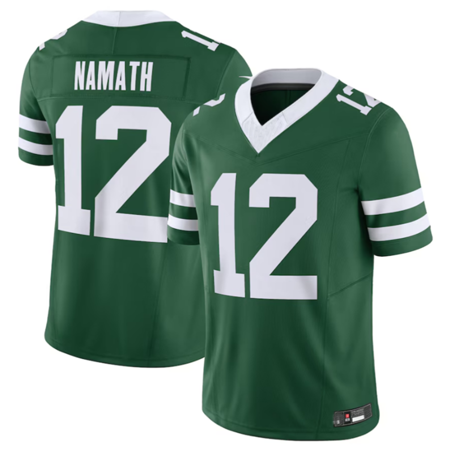 Choea NY.Jets #12 Joe Namath Legacy Green Vapor F.U.S.E. Limited Jersey Stitched American Stitched Jerseys