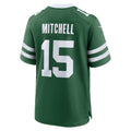 Choea NY.Jets #15 Adonai Mitchell Legacy Green Team Game Stitched Jerseys