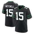 Choea NY.Jets #15 Adonai Mitchell Player Black Legacy Home Game Stitched Jerseys
