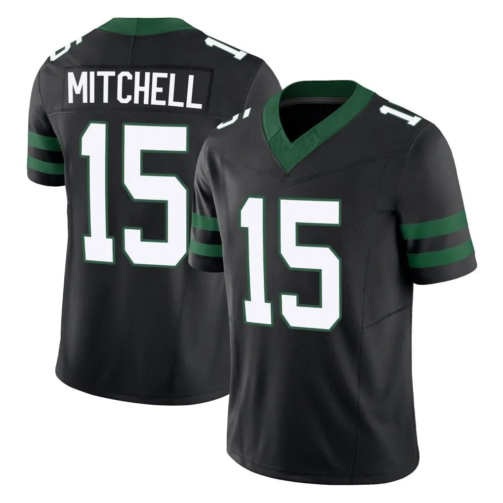 Choea NY.Jets #15 Adonai Mitchell Player Black Limited Legacy Vapor F.U.S.E. Home Game Stitched Jerseys