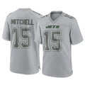 Choea NY.Jets #15 Adonai Mitchell Player Gray Limited Atmosphere Fashion Home Game Stitched Jerseys