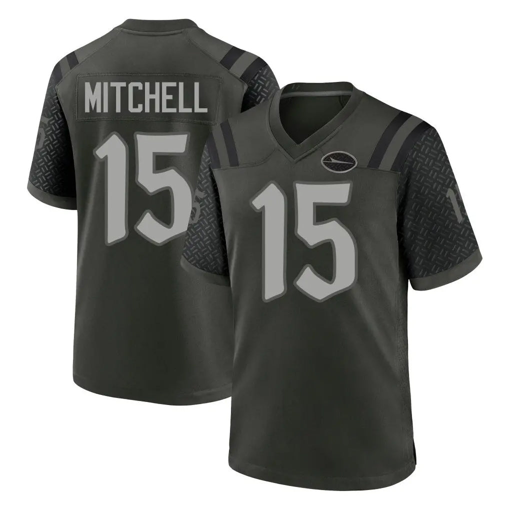 Choea NY.Jets #15 Adonai Mitchell Player Green 2025 Rivalries Collection Home Game Stitched Jerseys