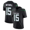 Choea NY.Jets #15 Adonai Mitchell Player Stealth Black Limited Vapor Home Game Stitched Jerseys