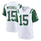 Choea NY.Jets #15 Adonai Mitchell Player White Classic Home Game Stitched Jerseys