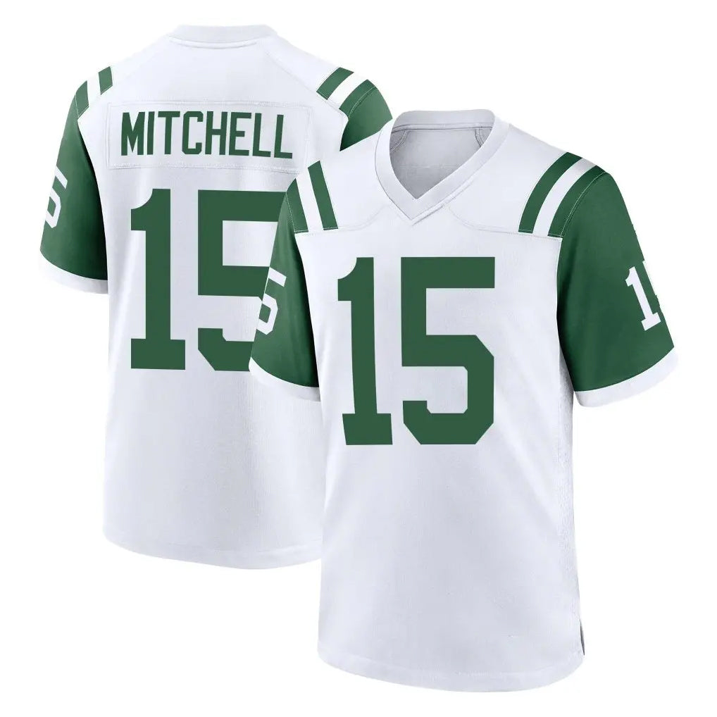 Choea NY.Jets #15 Adonai Mitchell Player White Classic Home Game Stitched Jerseys