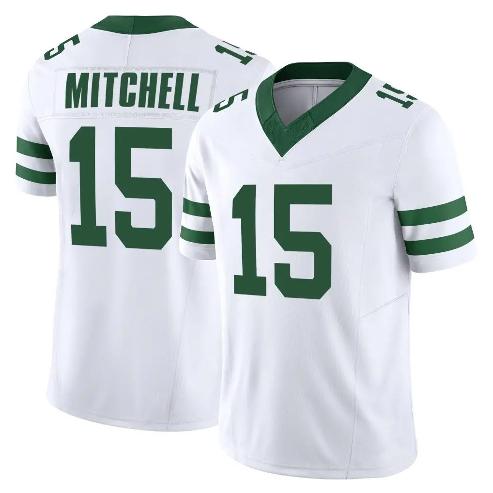 Choea NY.Jets #15 Adonai Mitchell Player White Limited Classic Vapor F.U.S.E. Home Game Stitched Jerseys