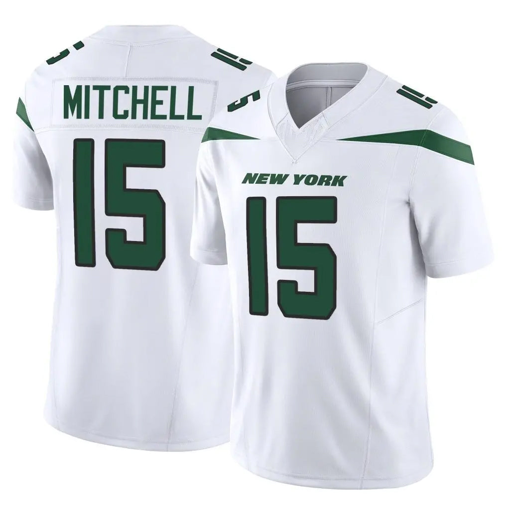 Choea NY.Jets #15 Adonai Mitchell Player White Limited Vapor F.U.S.E. Home Game Stitched Jerseys