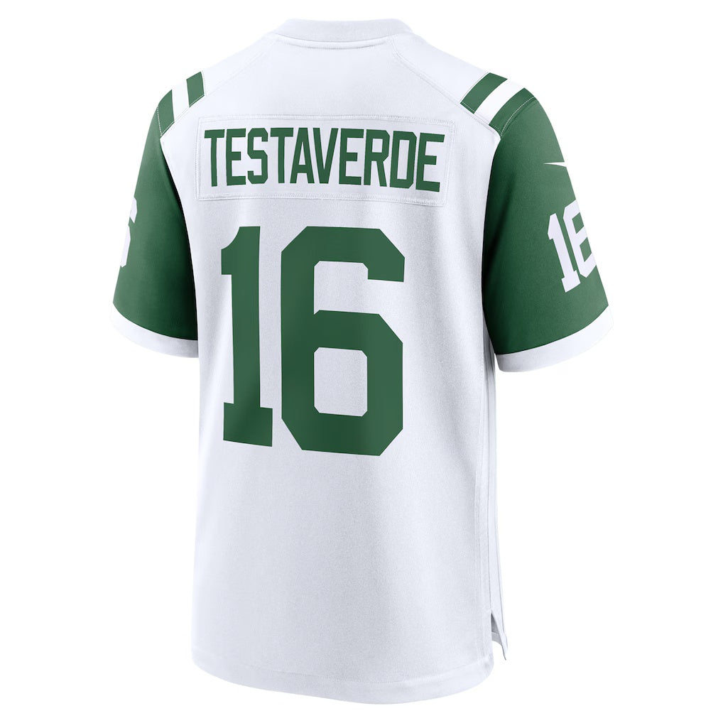 Choea NY.Jets #16 Vinny Testaverde White Retired Player Alternate Game Stitched Jerseys