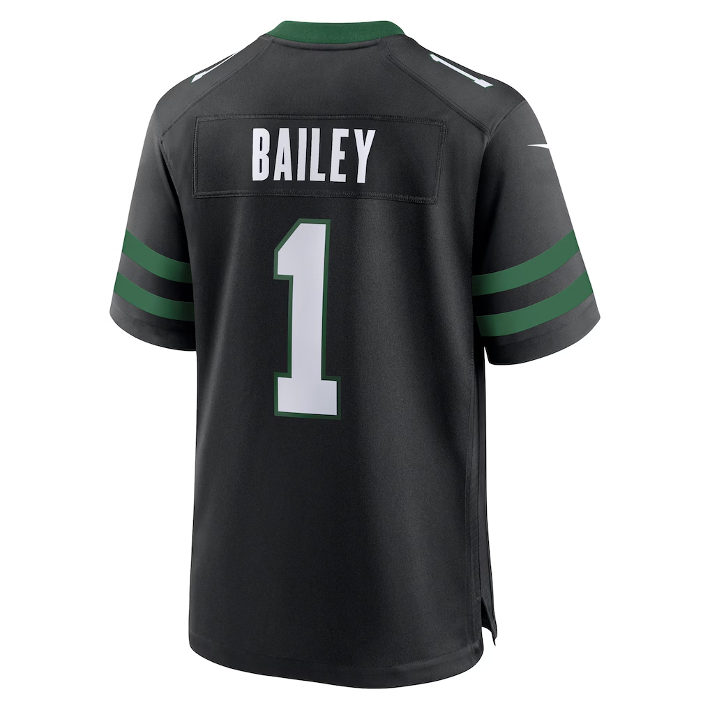 Choea NY.Jets #1 David Bailey Legacy Black Alternate Game Player Stitched Jerseys