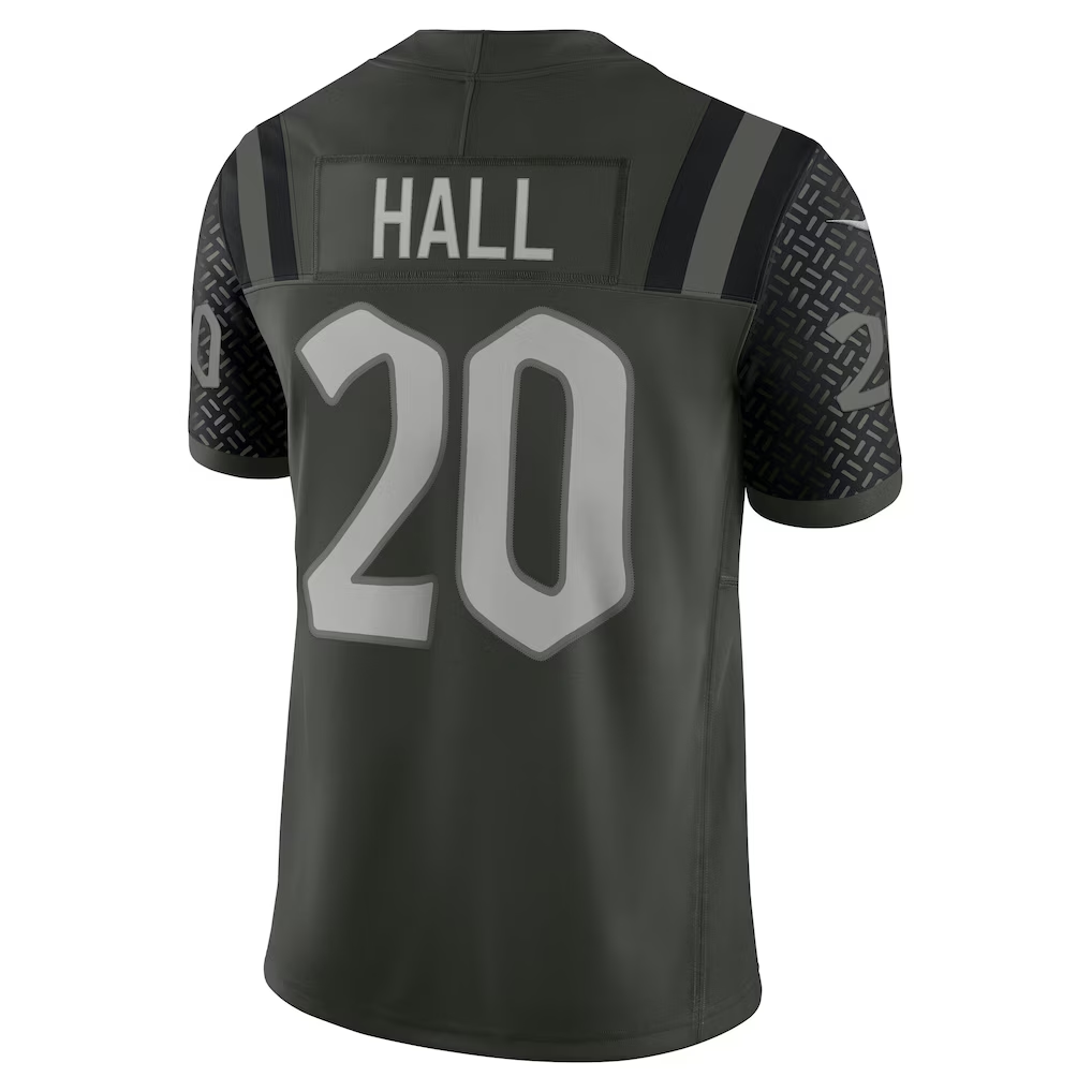 Choea NY.Jets #20 Breece Hall Gotham Green 2025 Rivalries Collection Stitched Limited Jerseys