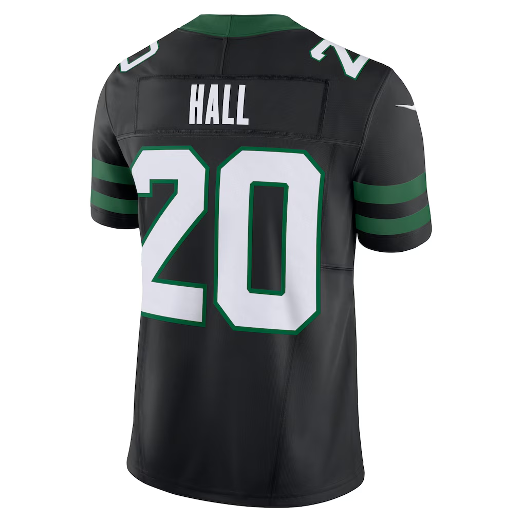 Choea NY.Jets #20 Breece Hall Legacy Black Alternate Vapor F.U.S.E. Limited Stitched Jerseys