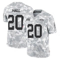Choea NY.Jets #20 Breece Hall Player Arctic Camo Salute to Service Limited Game Stitched Jerseys